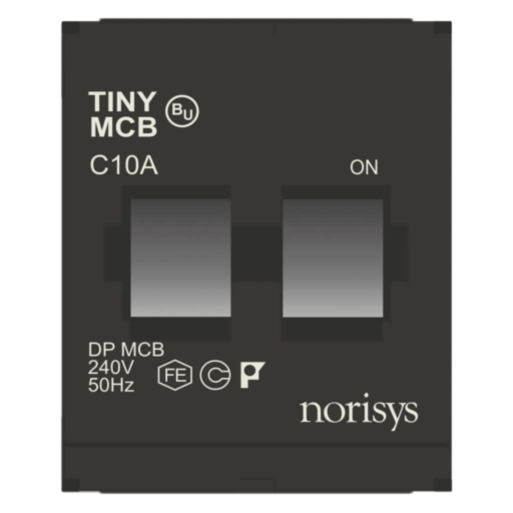 Norisys Cube Series Tiny MCB Double Pole 6A-32A