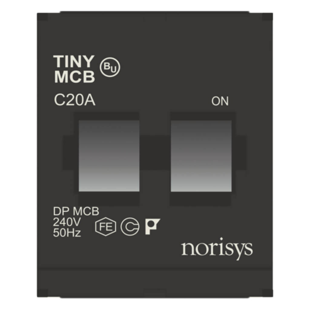 Norisys Cube Series Tiny MCB Double Pole 6A-32A