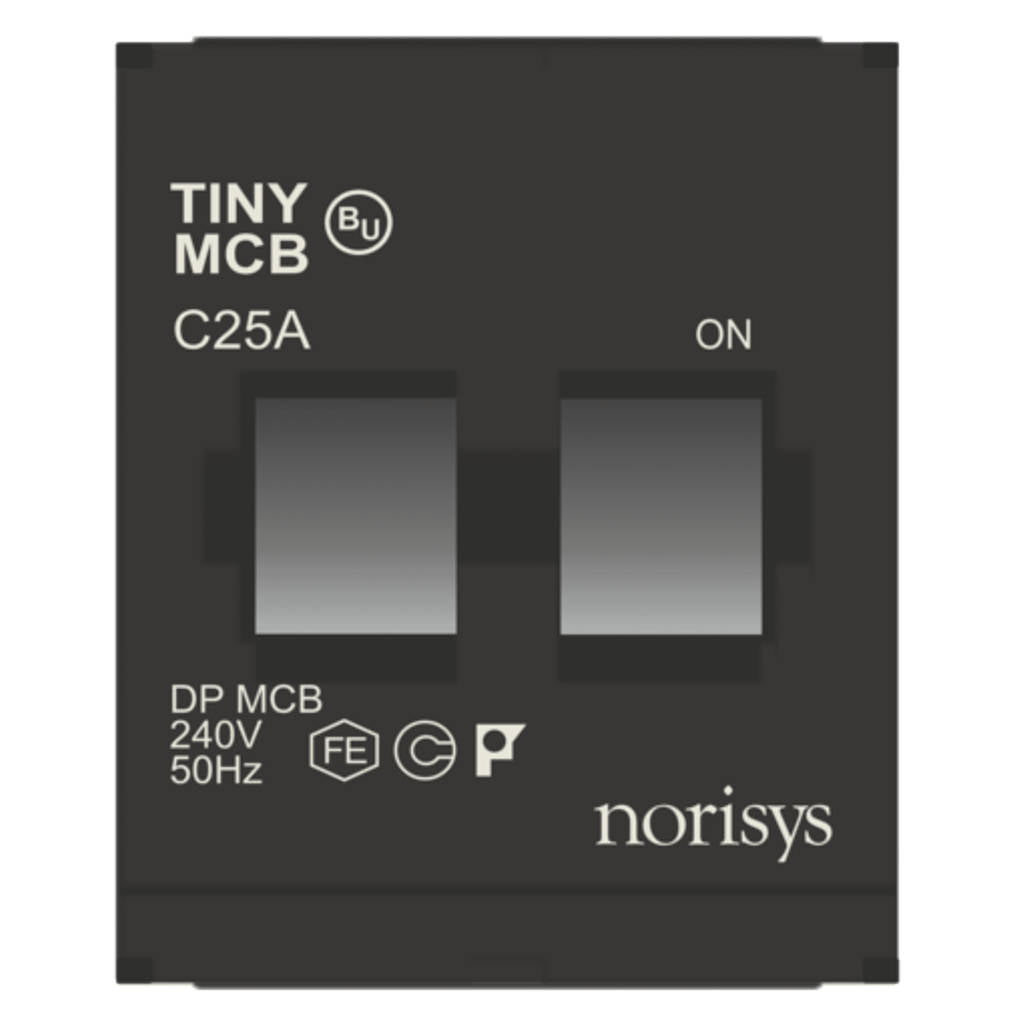 Norisys Cube Series Tiny MCB Double Pole 6A-32A