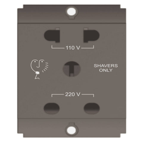 Norisys Square Series Shaver Socket With Transformer 220/110V 2M S7723 .23 