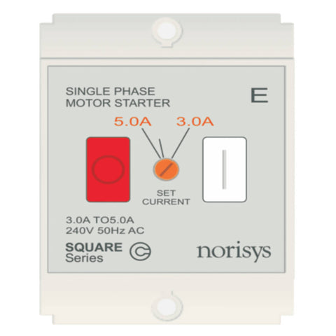 Norisys Square Series Single Phase Motor Starter 3.00-5.00A S725E .01 