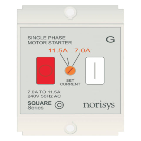 Norisys Square Series Single Phase Motor Starter 7.00-11.50A S725G .01 