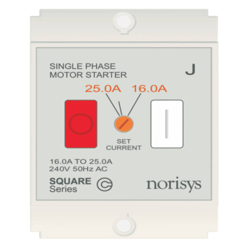 Norisys Square Series Single Phase Motor Starter 16.00-25.00A S725J .01 