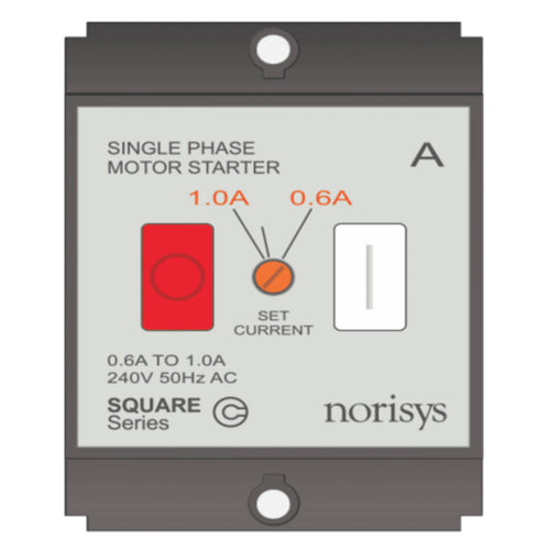 Norisys Square Series Single Phase Motor Starter 0.60-1.00A S725A .23 