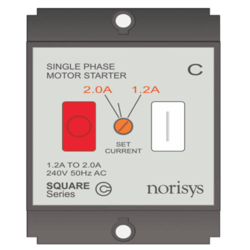 Norisys Square Series Single Phase Motor Starter 1.20-2.00A S725C .23 