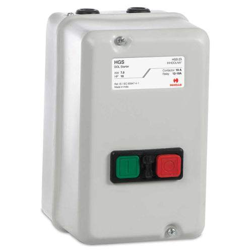 Havells HGS Series DOL Motor Starter 1HP 1.6-2.5A 