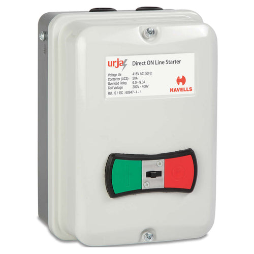 Havells Direct Online Motor Starter Single Phase 1HP 0.75kW IHUDOLH1F1 