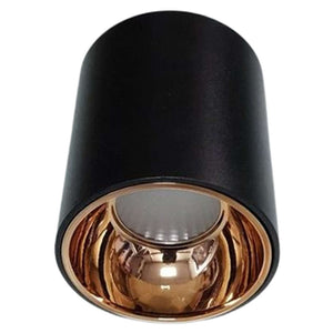 Dewton Surface Cylinder LED COB Light Black 12W DSCR 12 