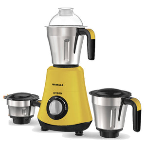 Havells Hydro Mixer Grinder 3 Jar 750W Yellow GHFMGDRY075 