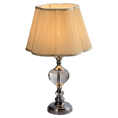 Jaquar Table Lamp Fabric Shade Crystal With Chrome Finishing 1 Light KCH-CHR-MT170275071I 