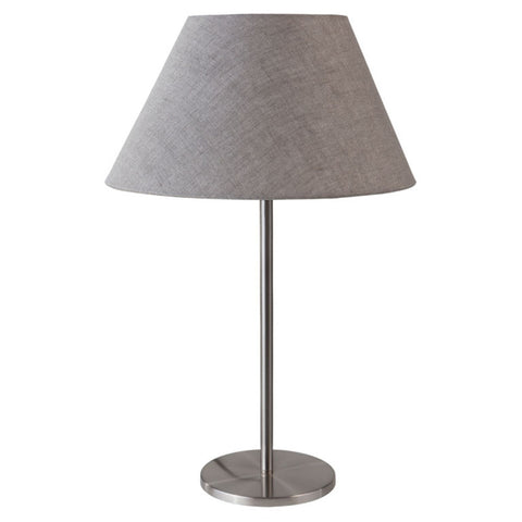 Jaquar Table Lamp Fabric Shade With Nickel Finishing 1 Light JNL-CHR-TL400WOS 