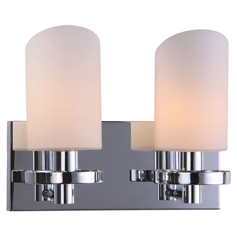 Jaquar Wall Lamp Opal Glass With Chrome Finishing 2 Lights KCH-CHR-MB160275532B 