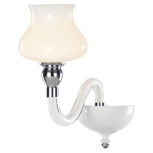 Jaquar Wall Lamp White Pitcher Glass With White Finishing 1 Light KWB-WTC-MB150300081A 