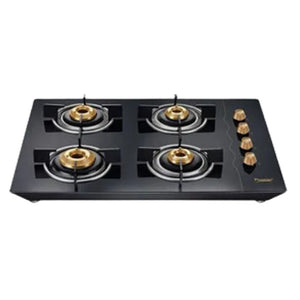 Prestige Euro L.P Glass Top Gas Stove 4 Burners 