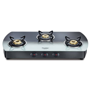 Prestige Premia GTS 03 L Schott Gas Stove 3 Burners 