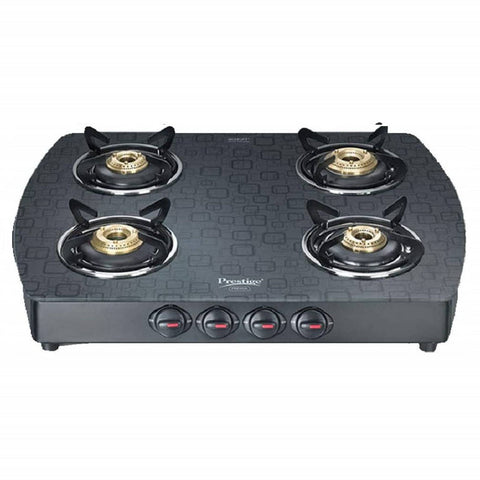 Prestige Premia GTS 04 D Schott Glass Top Gas Stove 4 Burners 