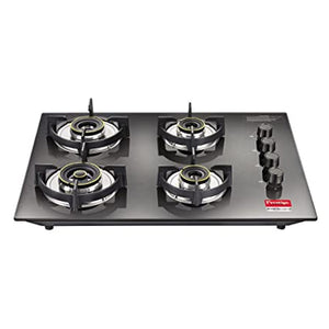 Prestige Mystic PHTM 04 Toughened Glass Hob Top Gas Stove 4 Burners 