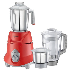 Prestige Supra Mixer Grinder 3 Jars 750W Red & Silver 