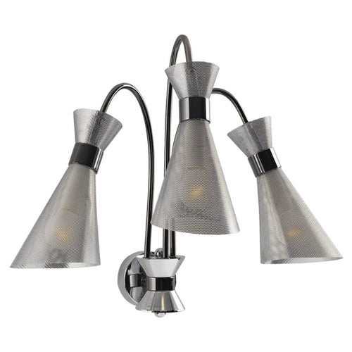 Jaquar Wall Lamp Cone Shaped Chrome Finishing 3 Lights KWB-CHR-MB80473A 