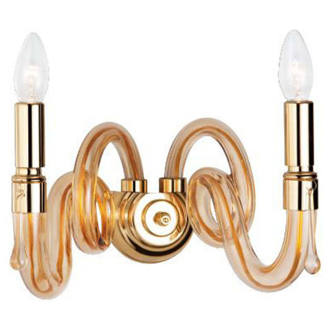 Jaquar Wall Lamp With Honey Glass 2 Lights JES-AMB-WL00002SYE14 