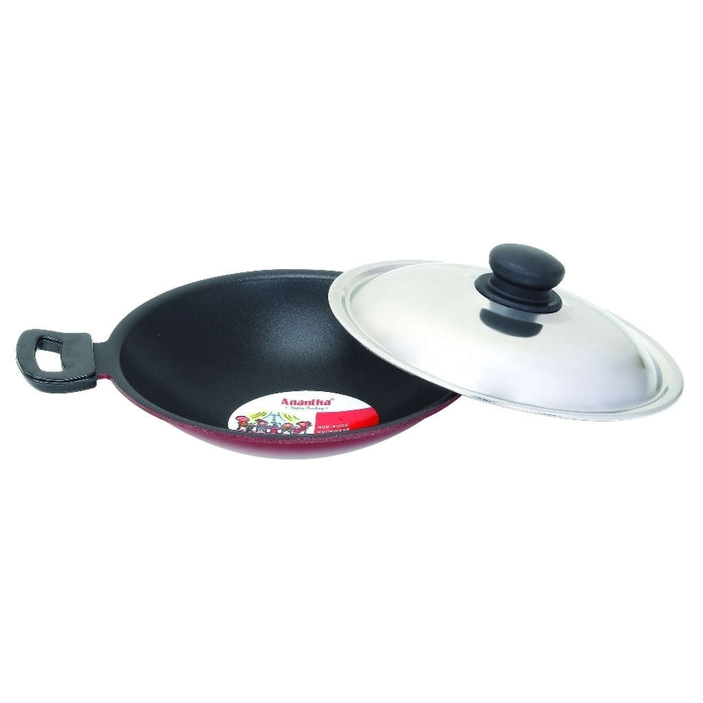 Anantha Nonstick Appachatty With Lid Large 230mm