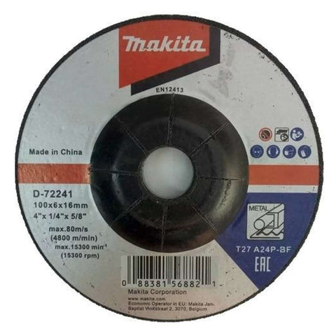 Makita Depressed Grinding Wheel A24p Metal 