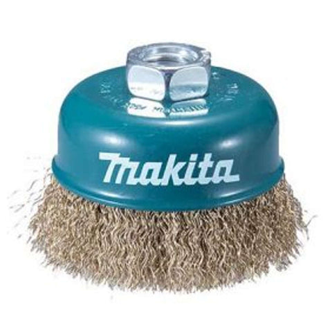 Makita Wire Cup Brush With Crimped Brass Coated Steel 0.3mm 