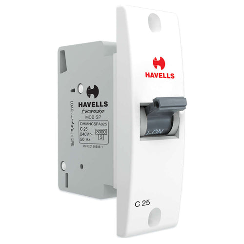 Havells C Curve Mini MCB Single Pole 25A DHMNCSPA025 