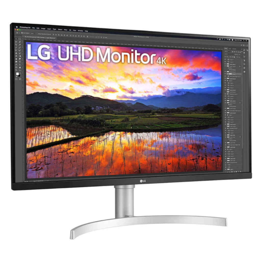 LG 4K UHD HDR Monitor 31.5Inch White 32UN650