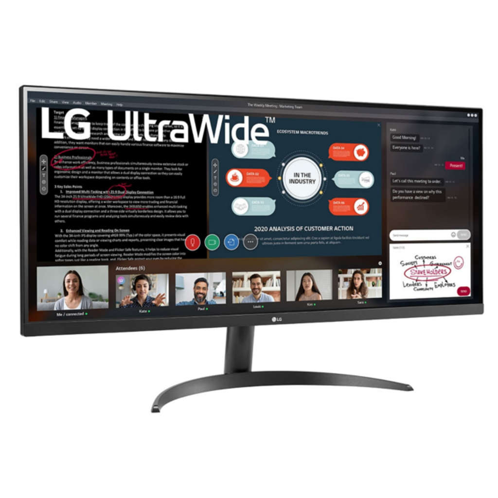 LG Full HD IPS UltraWide LED Monitor 34Inch Black 34WP500