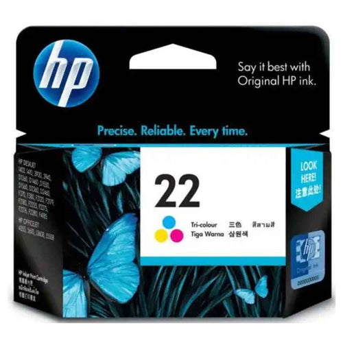 HP 22 Tri-Color Original Ink Cartridge 