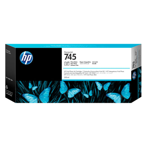 HP 745 300ml Photo Black DesignJet Ink Cartridge 