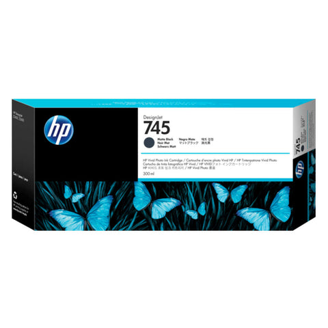 HP 745 300ml Matte Black DesignJet Ink Cartridge 