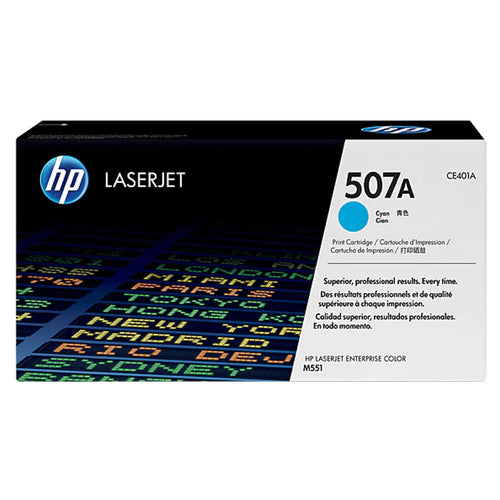 HP 507A Cyan Original LaserJet Toner Cartridge 