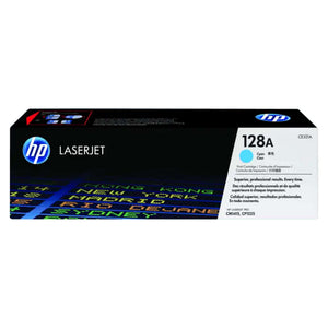 HP 128A Cyan Original LaserJet Toner Cartridge 