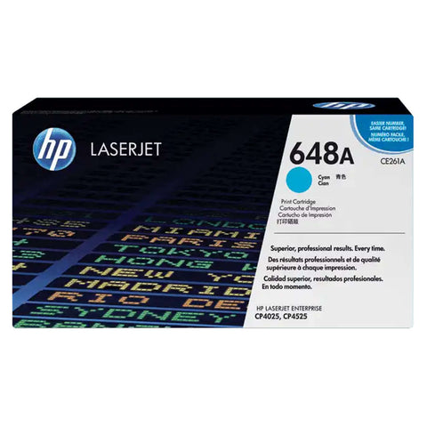 HP 648A Cyan Original LaserJet Toner Cartridge 