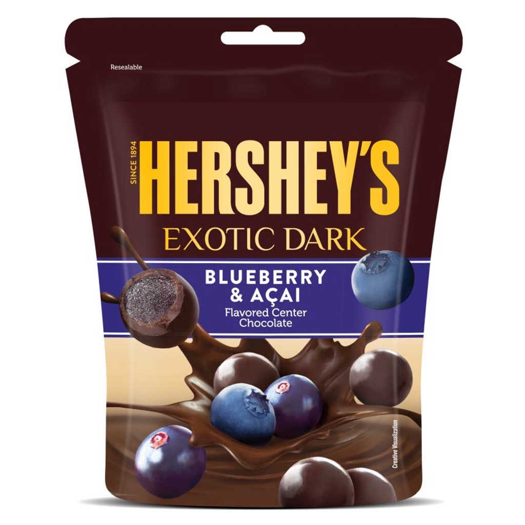 Hersheys Exotic Dark Blueberry & Acai Flavour Chocolate 100g 