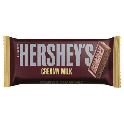 Hersheys Creamy Milk Bar Chocolate 100g 