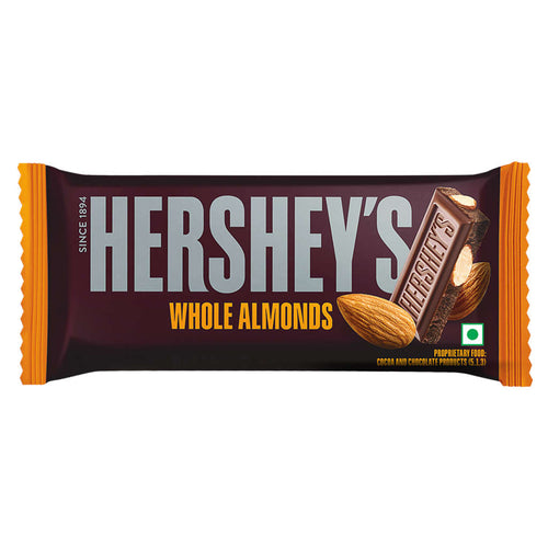 Hersheys Whole Almonds Bar Chocolate 100g 