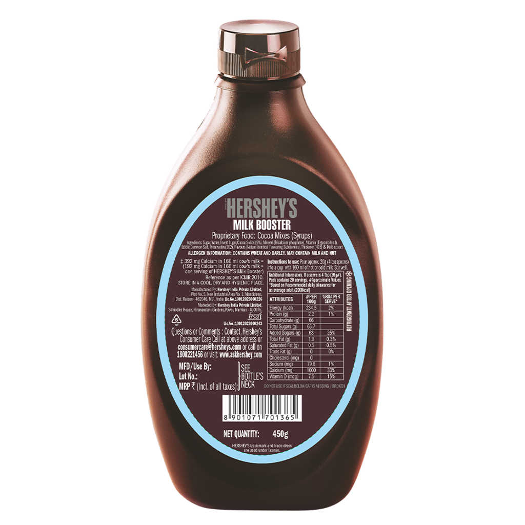 Hersheys Milk Booster Syrup With Calcium And Vitamin D 450g