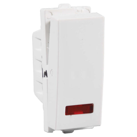 Crabtree Verona 1Way Switch With Indicator 25A White ACVSXIW251 