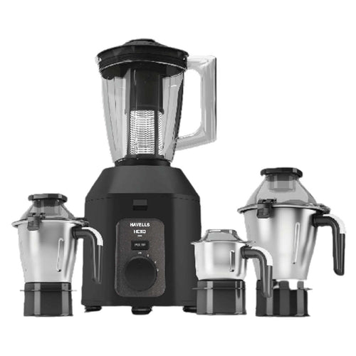 Havells Hexo Mixer Grinder 4Jar 1000W Black GHFMGDXK100 