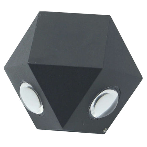 Ledlum LED Outdoor Wall Light Black Body 3000K LLO - 139J 