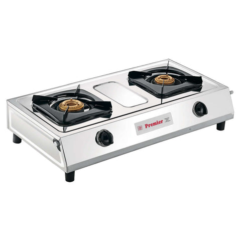 Premier Chic Manual LPG Stove 2 Burner Stainless Steel 