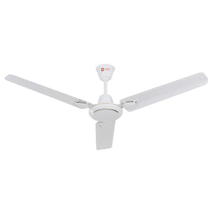 Orient Rapid Air Deco Ceiling Fan 1200mm White 