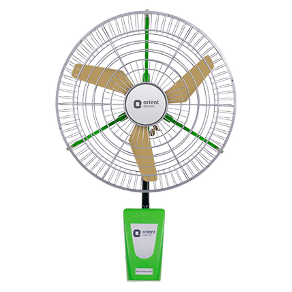 Orient Thunderstorm Wall Fan 24Inch Parrot Green 