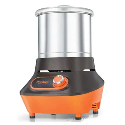 Prestige Vertical PVG 2.0 Wet Grinder With Stainless Steel Drum 200W Black & Orange 