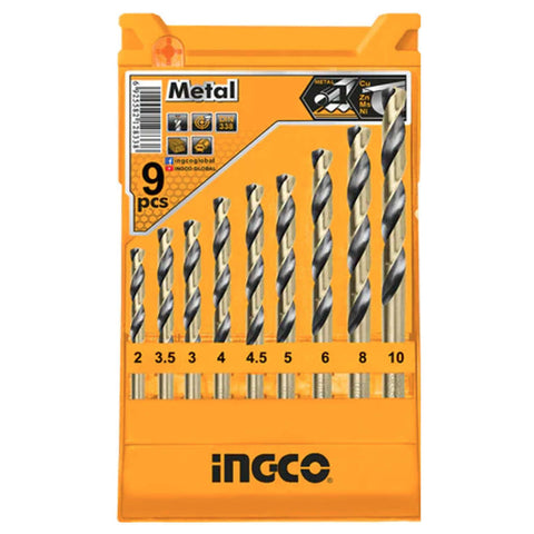 Ingco HSS Twist Drill Bits Set 9Pcs AKD1095 