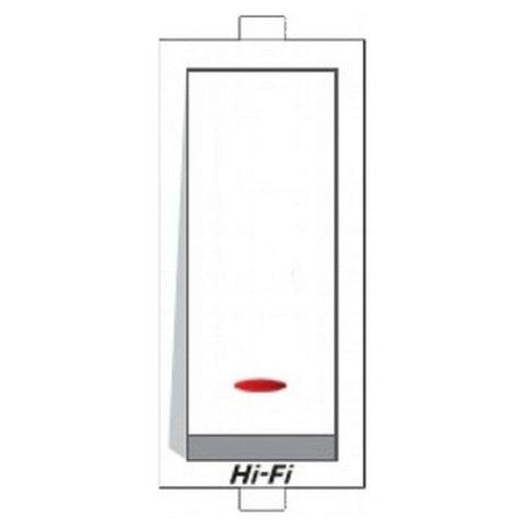 Hi-Fi E-Class 10AX 1 Way Switch With Indicator With Spark Shield White 3063 