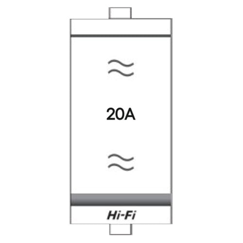 Hi-Fi Dingo 20A 2 Way Switch With Spark Shield White 71022 